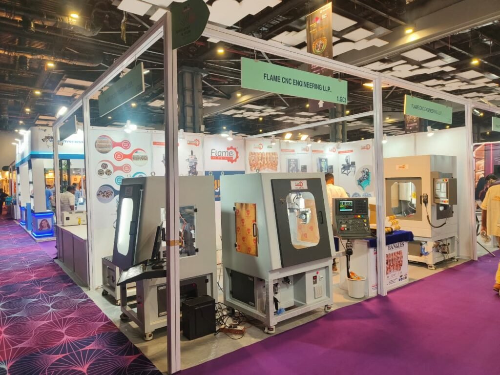 Flame Engineering stall at DJGF 2026 Delhi Jewellery Exhibition