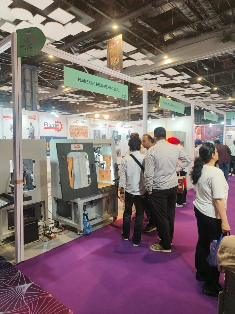 Flame Engineering jewellery machinery demonstration at DJGF 2026 New Delhi